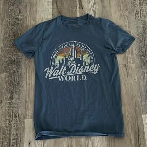 SIZE S | WOMENS | Walt Disney World Castle T Shirt | Blue
